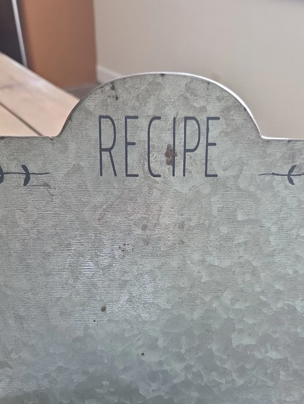 Rustic Industrial Farmhouse Style Metal Recipe Cookbook Stand Holder, LNWOT